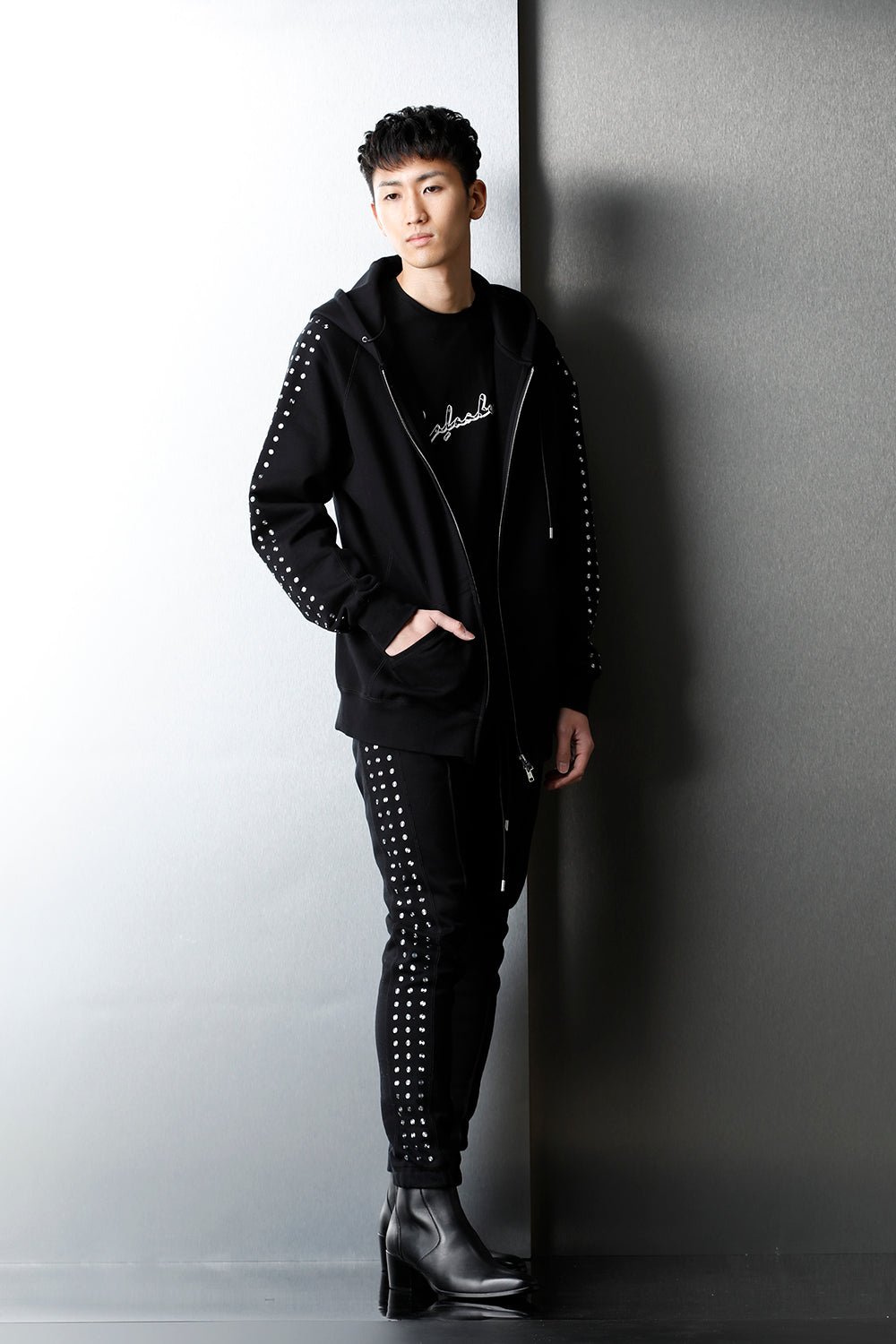 Studs Track Pants BLACK