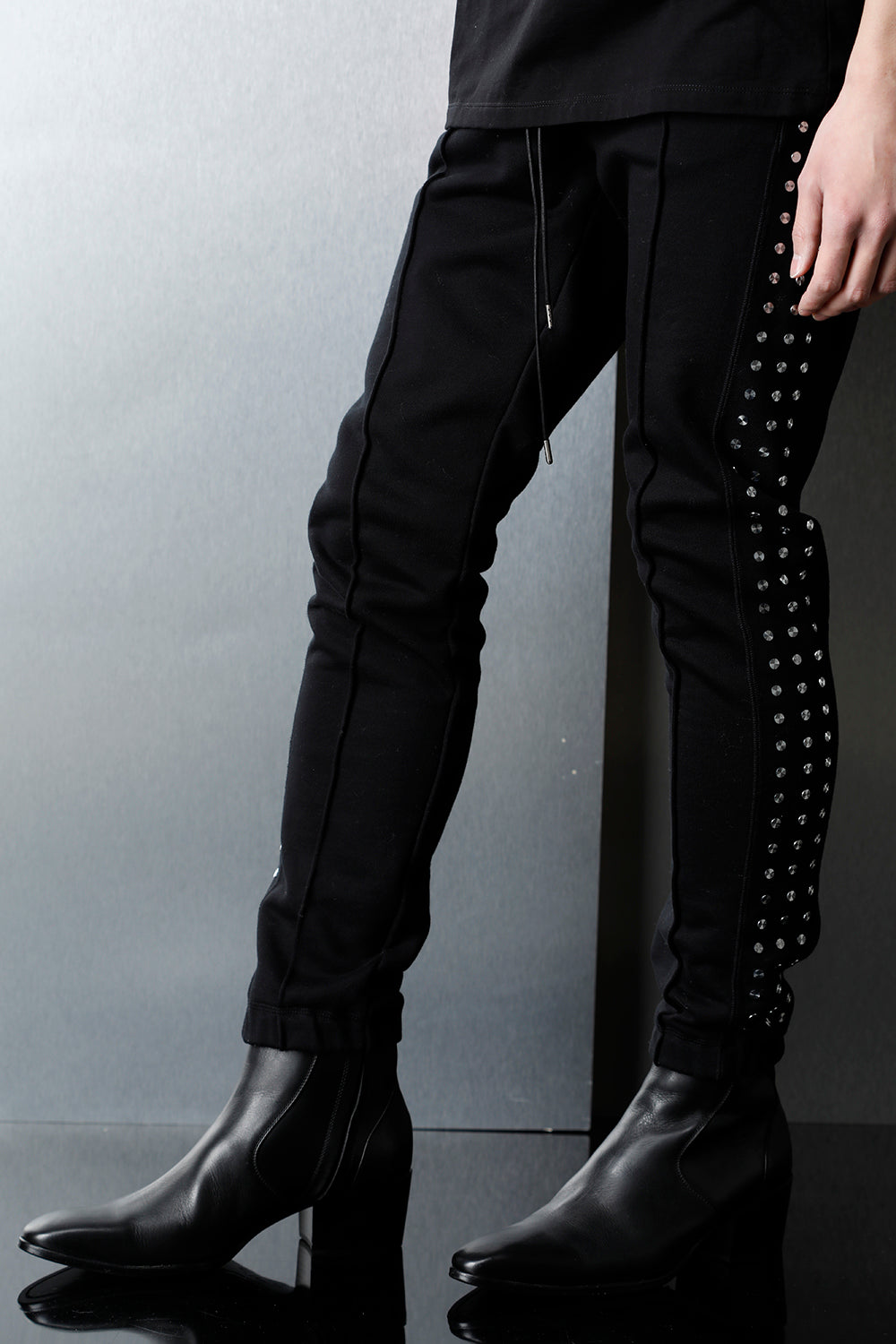 Studs Track Pants BLACK