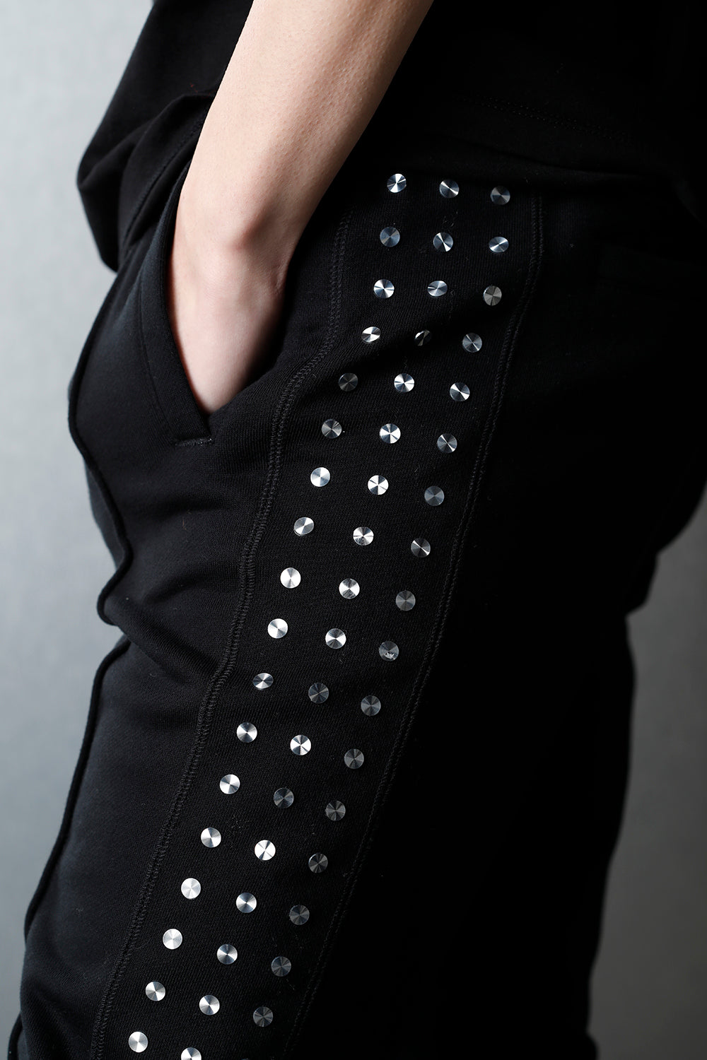 Studs Track Pants BLACK