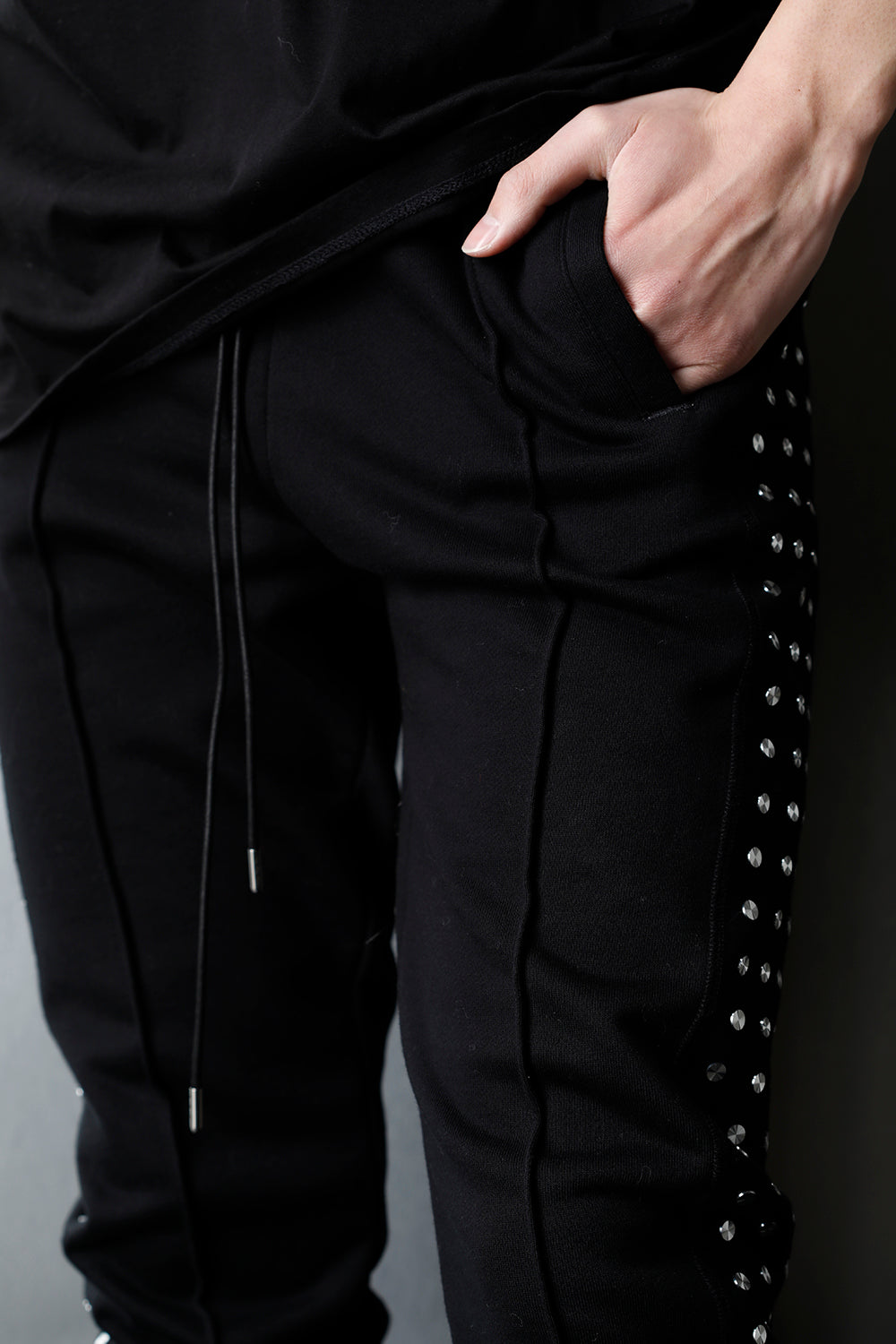 Studs Track Pants BLACK