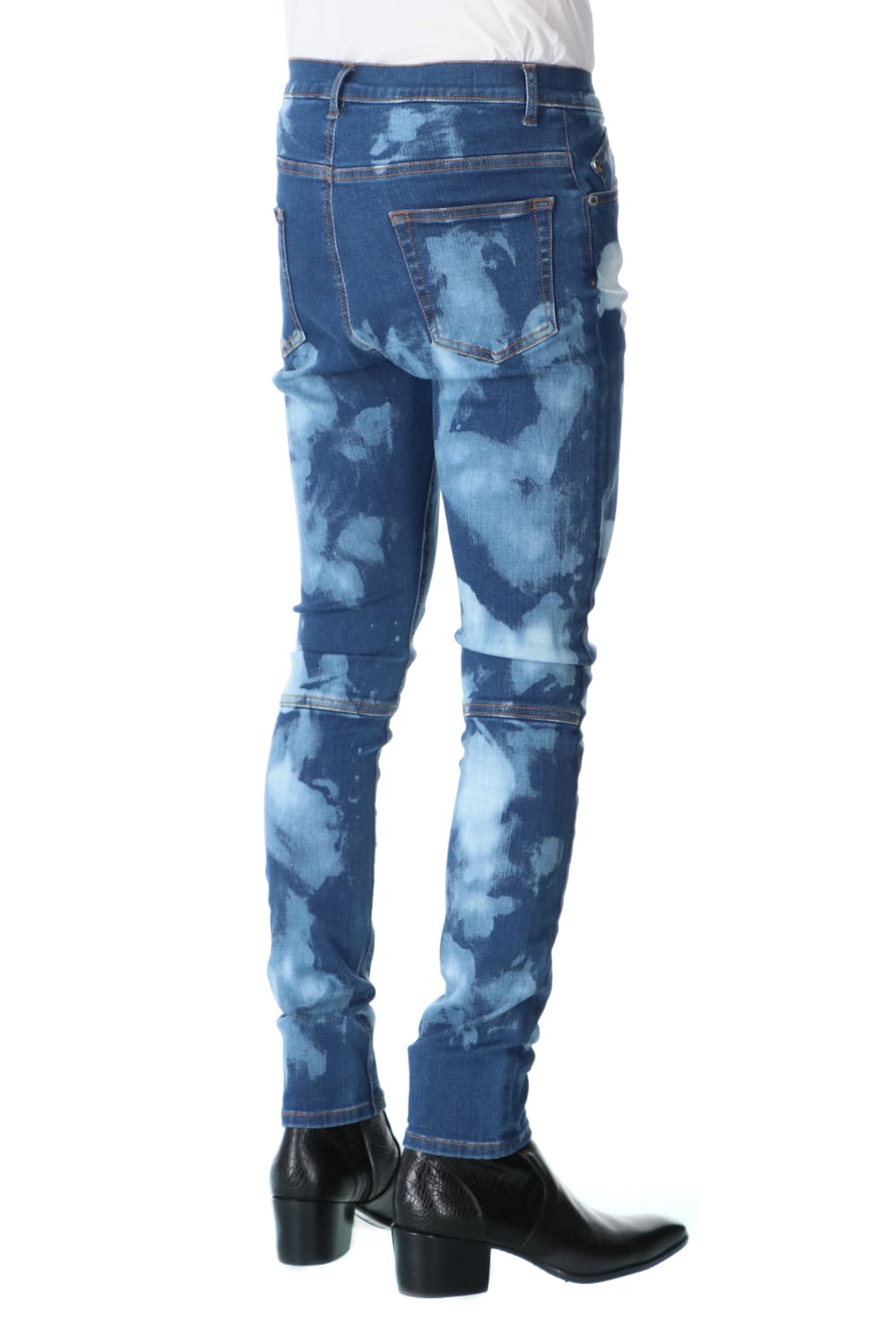 Bleach JUSTIN Denim Pants BLUE×OFF WHITE