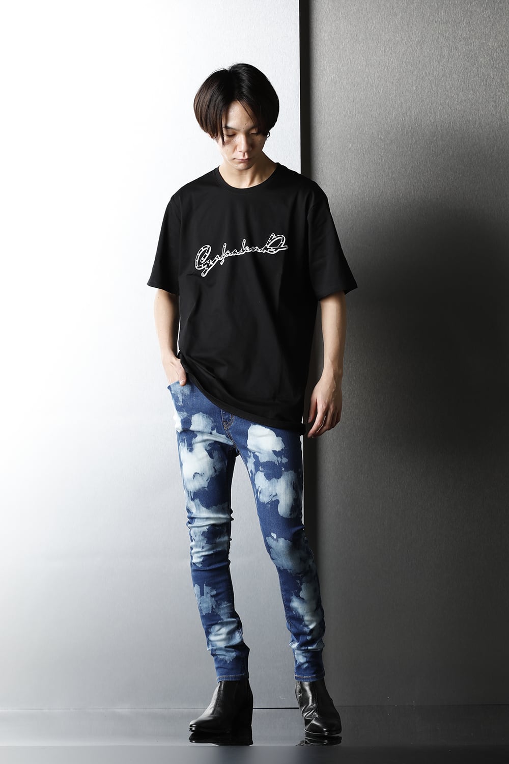 Bleach JUSTIN Denim Pants BLUE×OFF WHITE