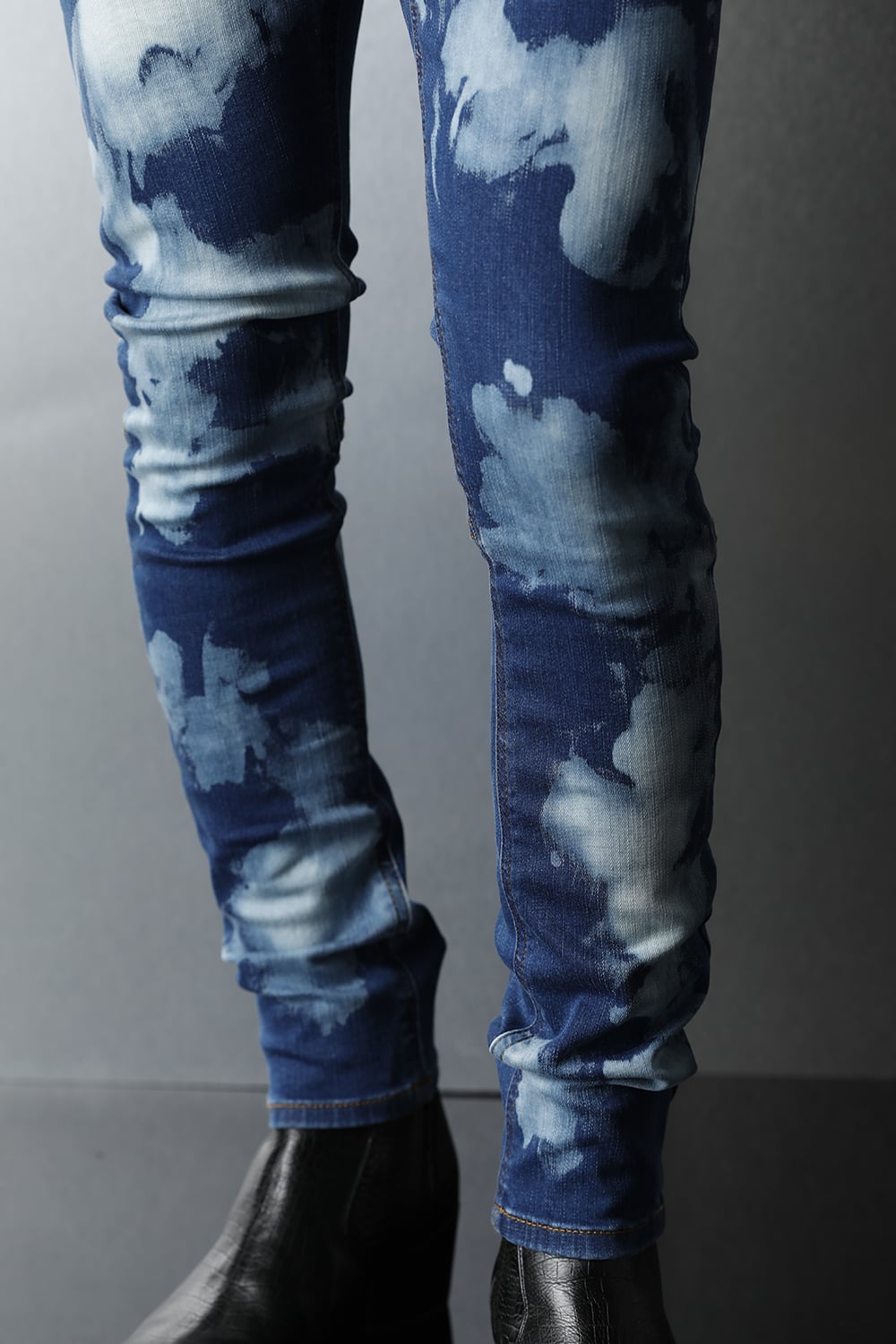 Bleach JUSTIN Denim Pants BLUE×OFF WHITE