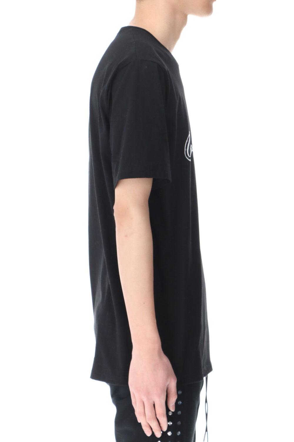 Short Sleeve Print T Shirt Black