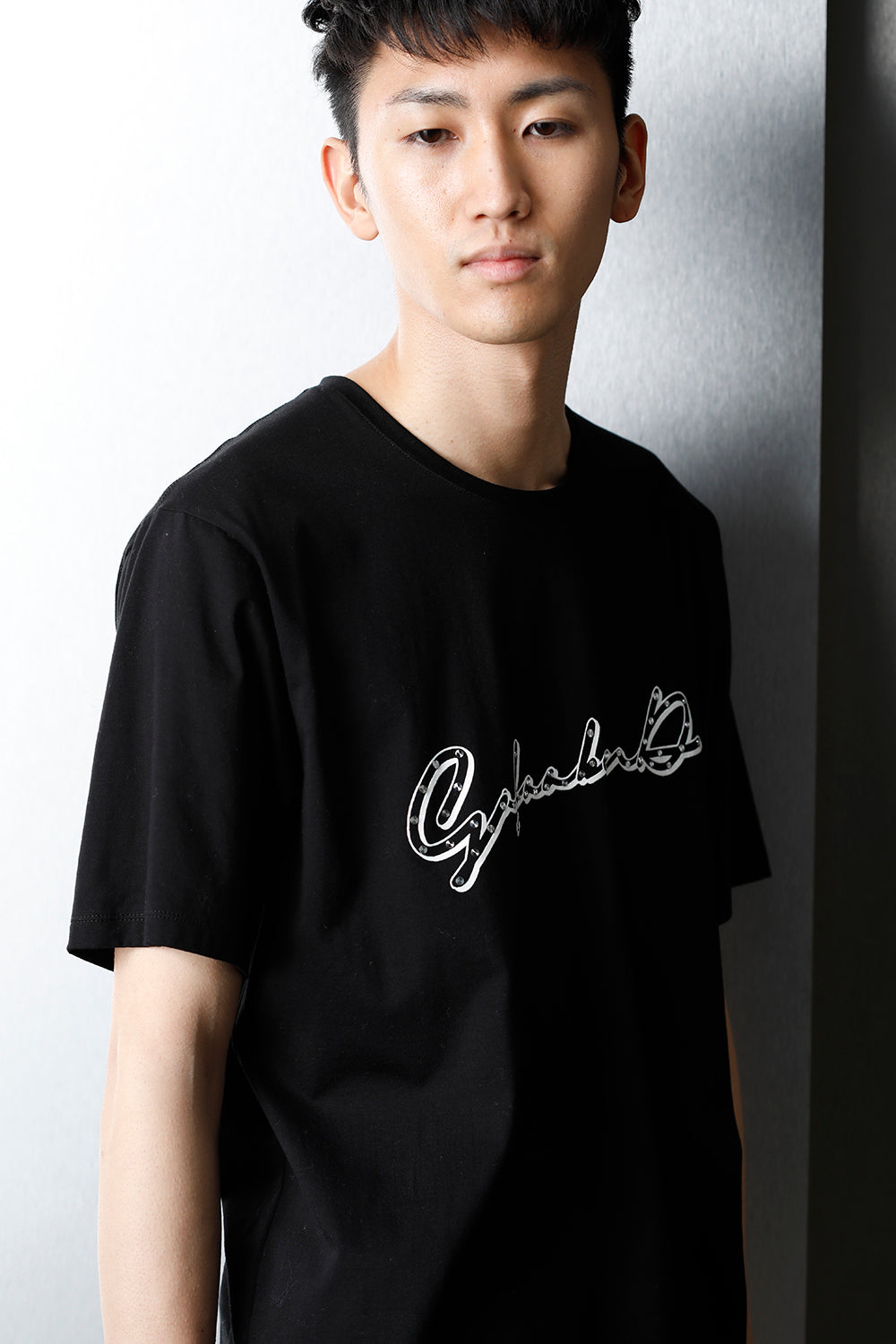 Short Sleeve Print T Shirt Black