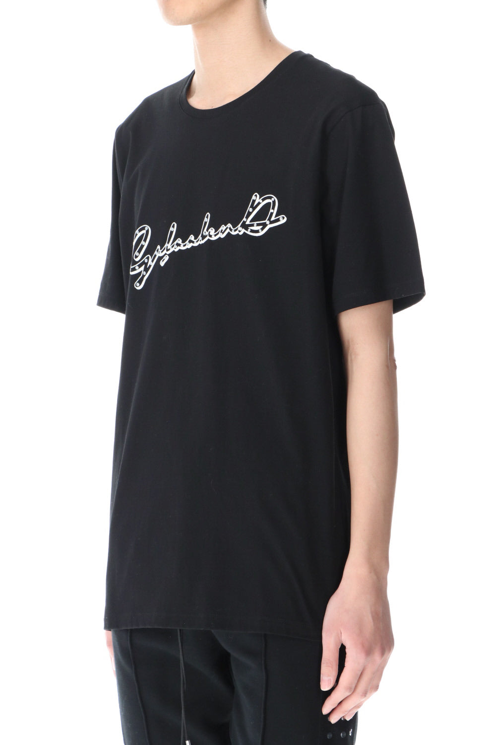 Short Sleeve Print T Shirt Black