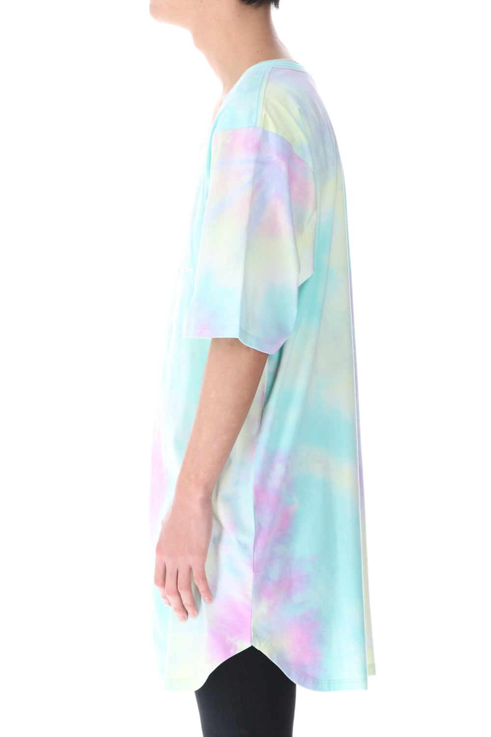 Tie Dye T Shirt AQUA GREEN MIX