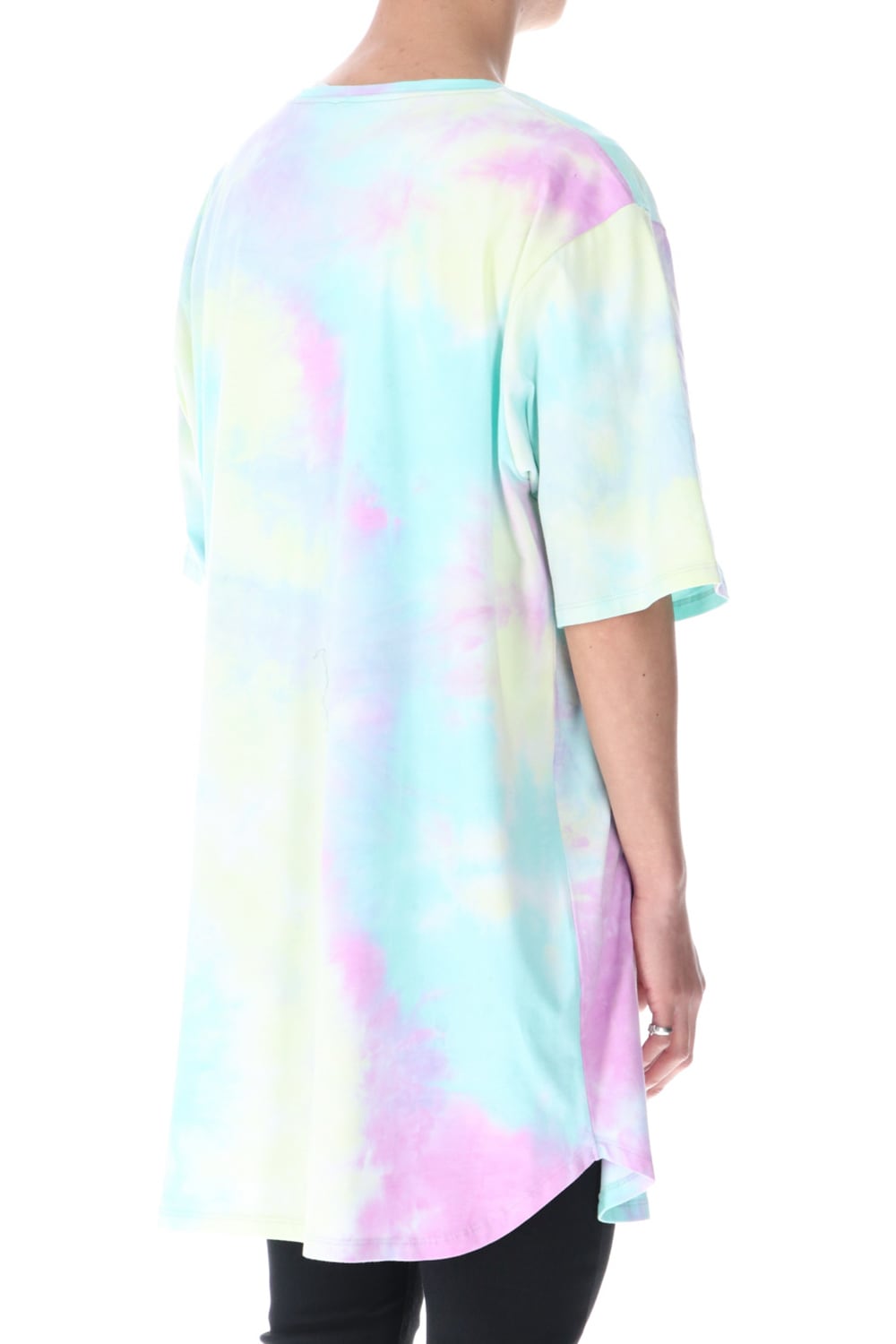 Tie Dye T Shirt AQUA GREEN MIX