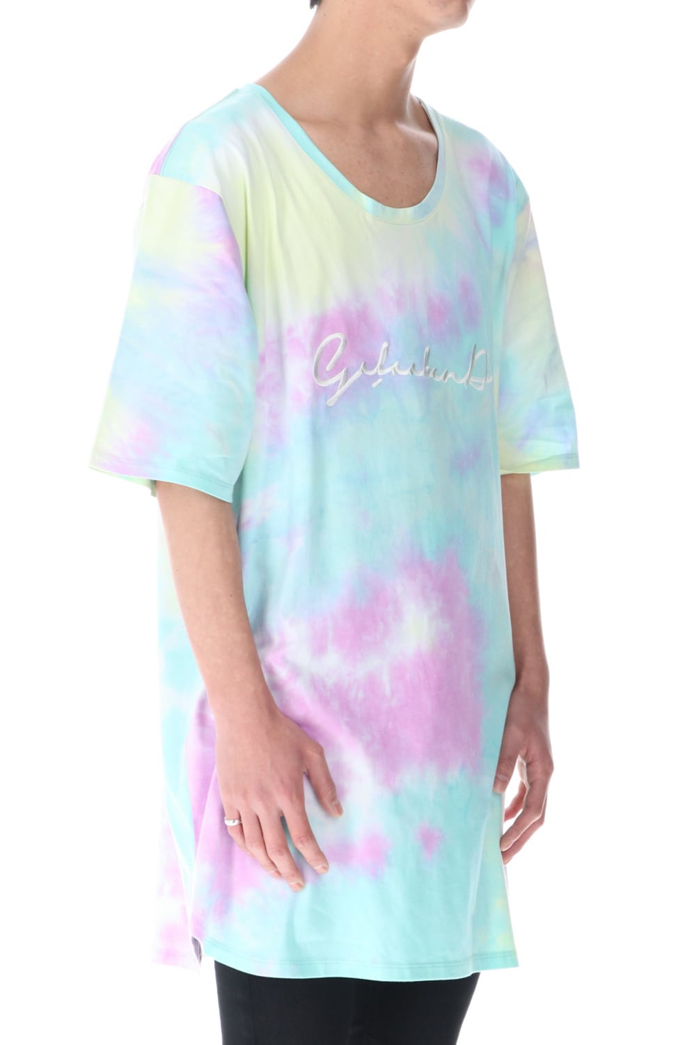 Tie Dye T Shirt AQUA GREEN MIX