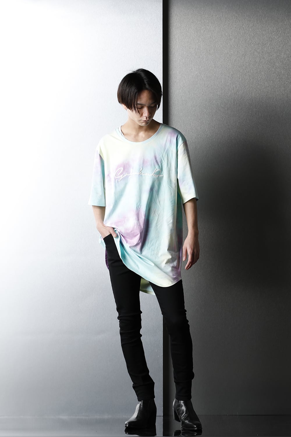 Tie Dye T Shirt AQUA GREEN MIX