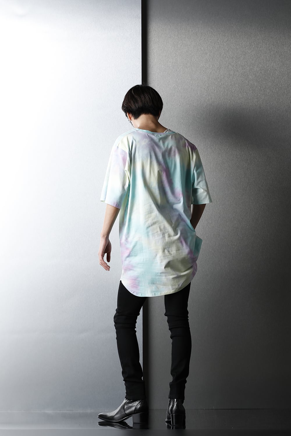 Tie Dye T Shirt AQUA GREEN MIX