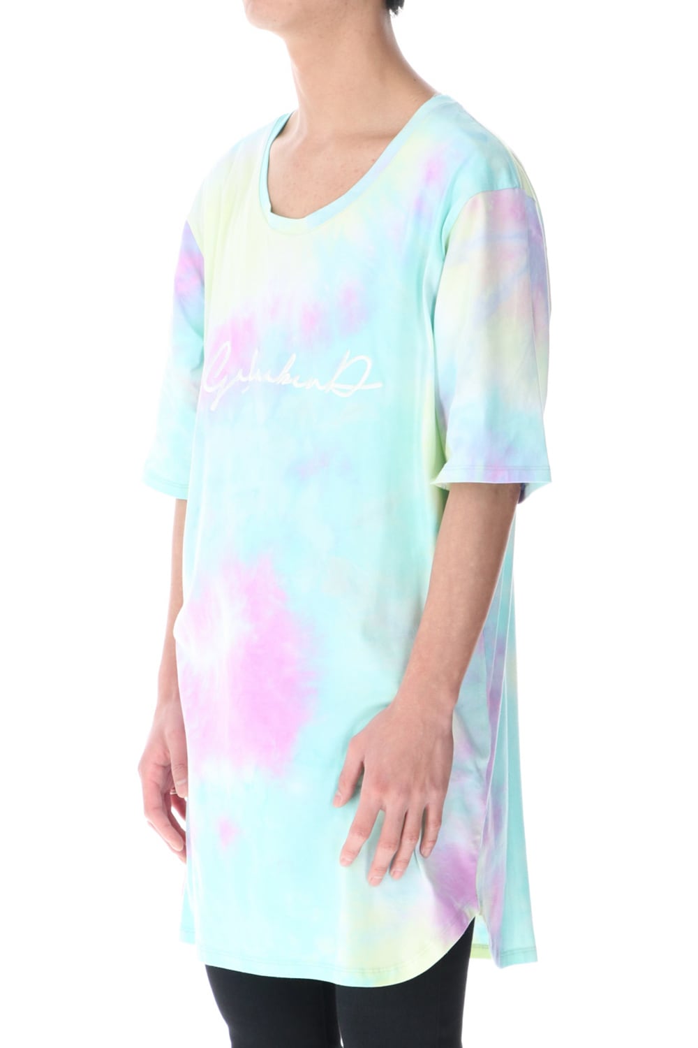 Tie Dye T Shirt AQUA GREEN MIX