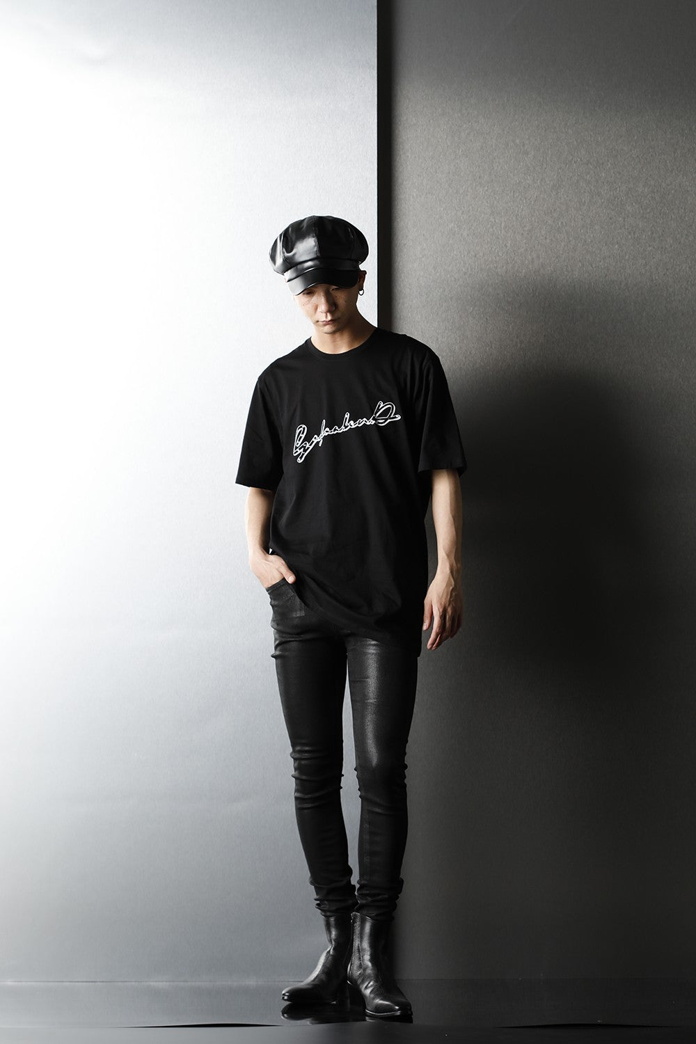 EX Fit Denim Black Coating Leggings Denim Pants