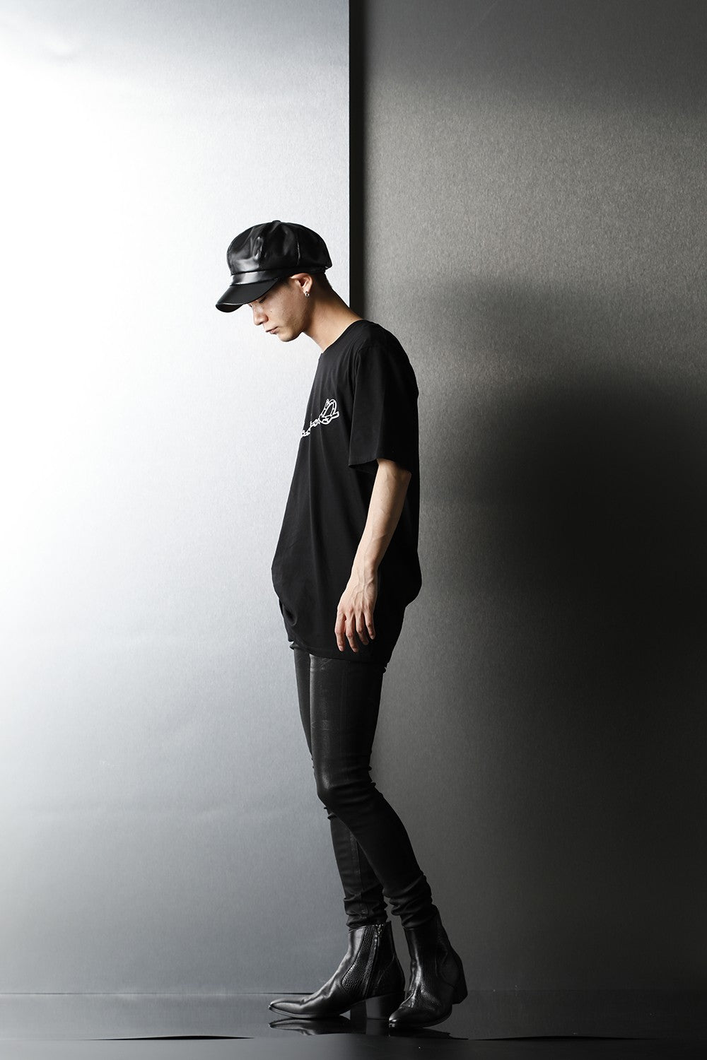 EX Fit Denim Black Coating Leggings Denim Pants