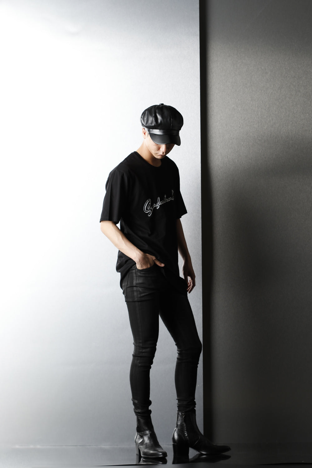 EX fit denim coating leggings pants