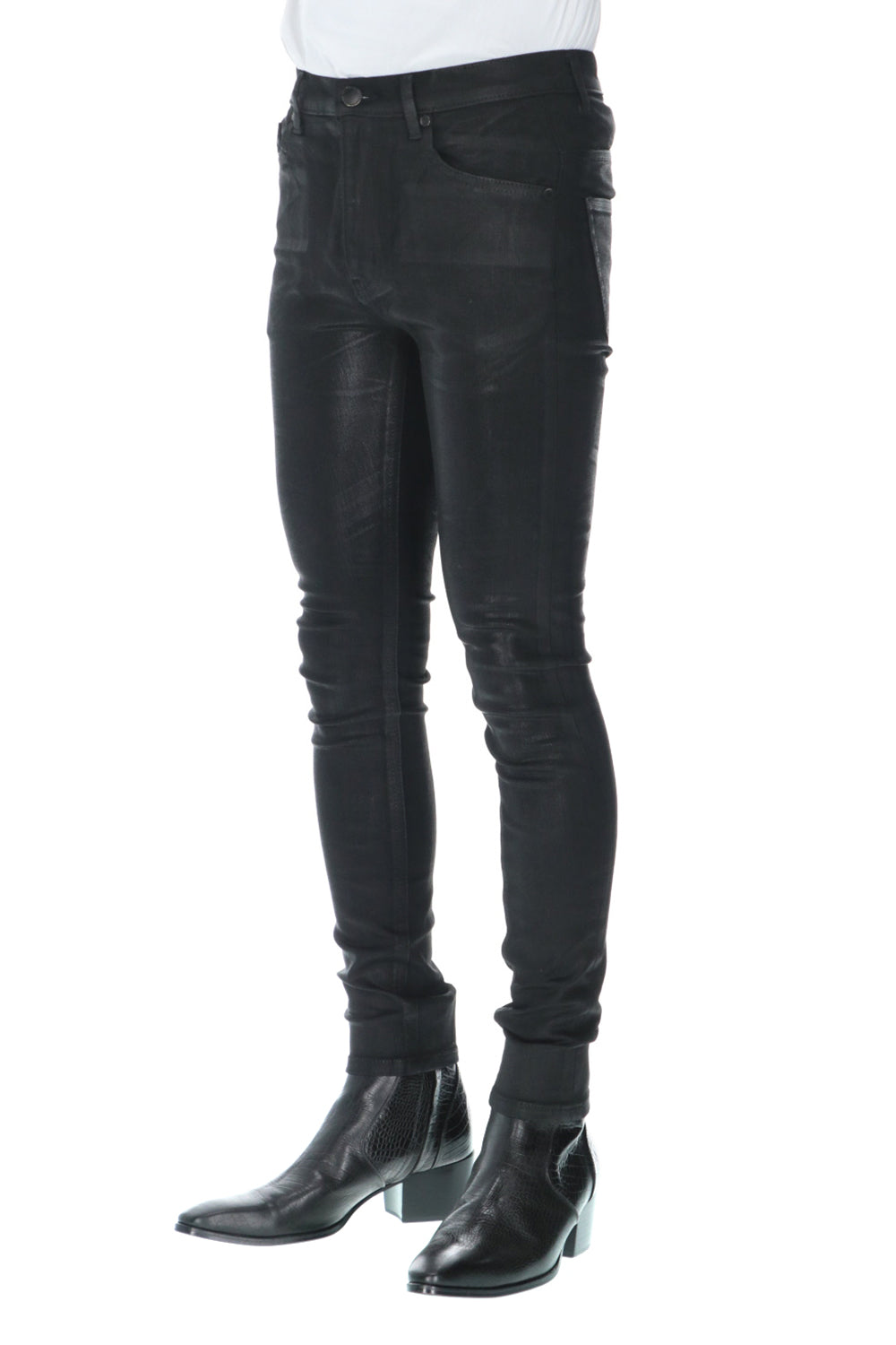 EX fit denim coating leggings pants