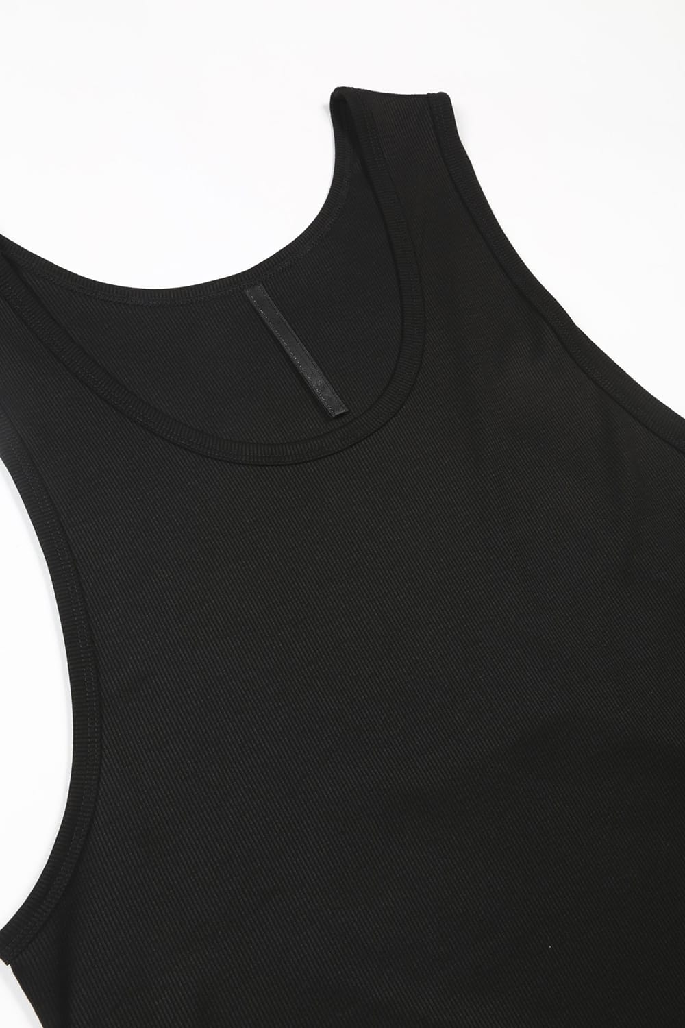 60/2 Giza Lyocel Teleco Rib Tank Top Black