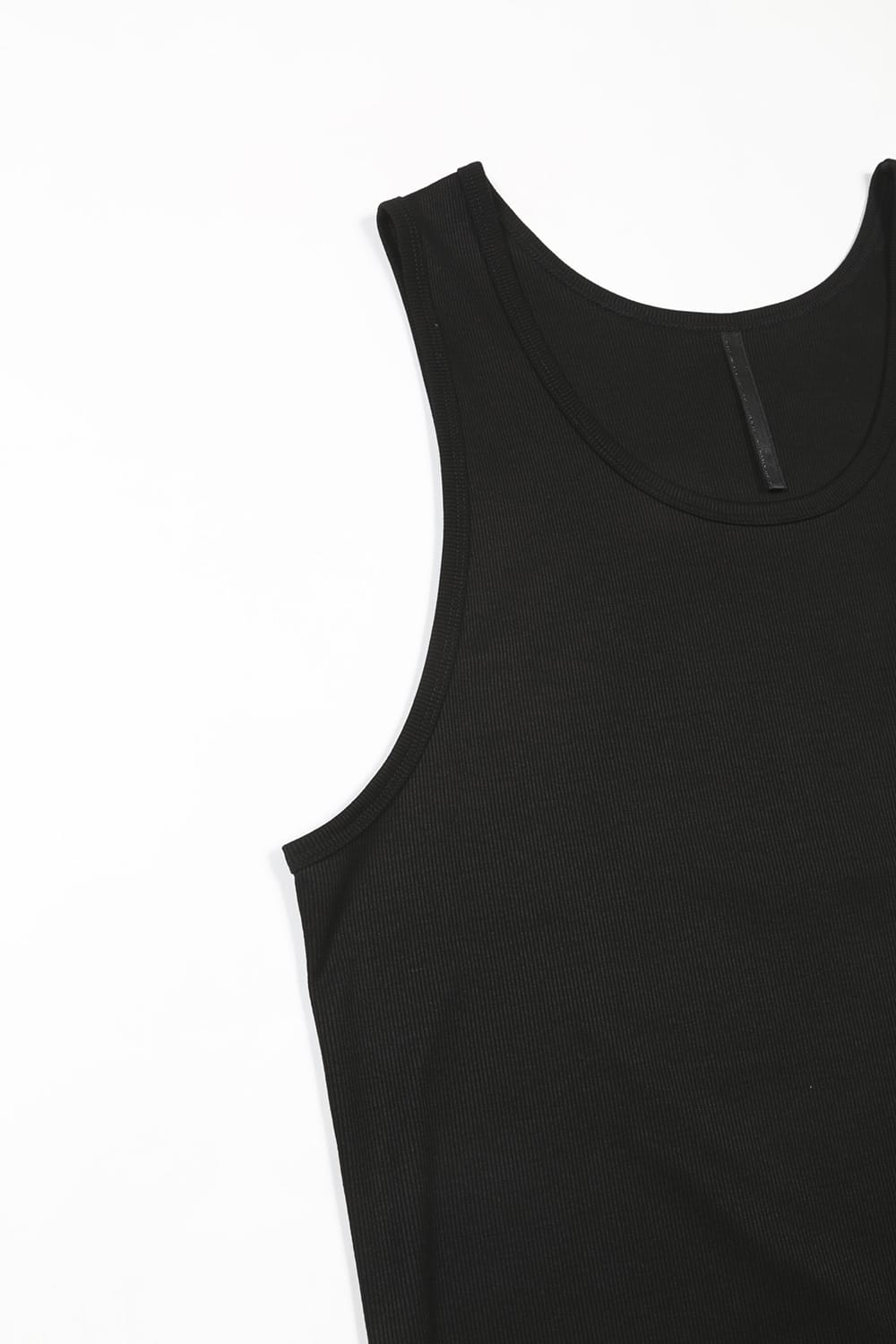 60/2 Giza Lyocel Teleco Rib Tank Top Black