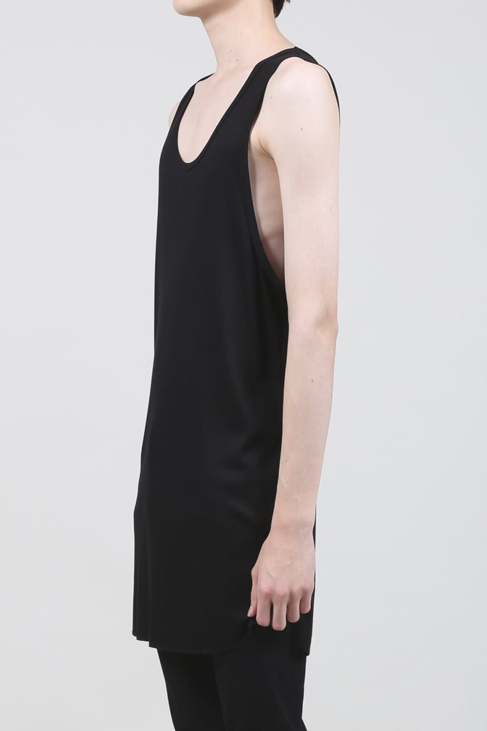 60/2 Giza Lyocel Teleco Rib Tank Top Black