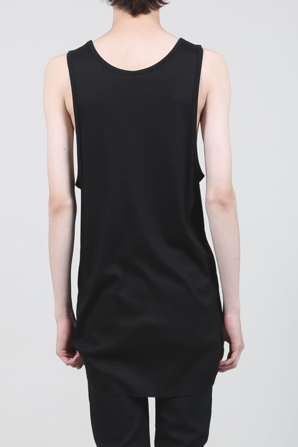 60/2 Giza Lyocel Teleco Rib Tank Top Black