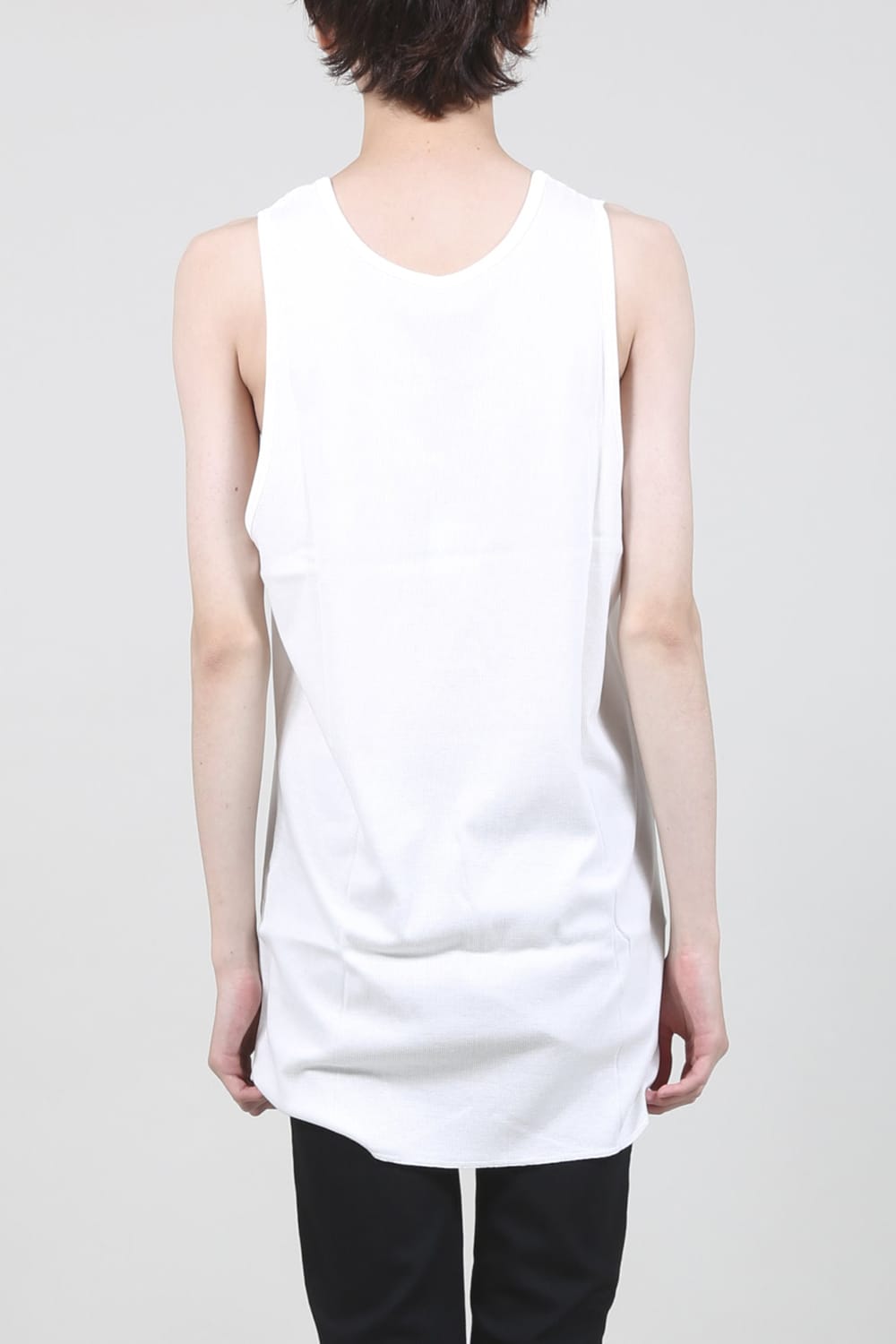 60/2 Giza Lyocel Teleco Rib Tank Top Off-White