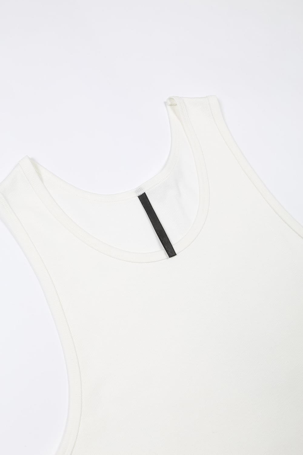 60/2 Giza Lyocel Teleco Rib Tank Top Off-White