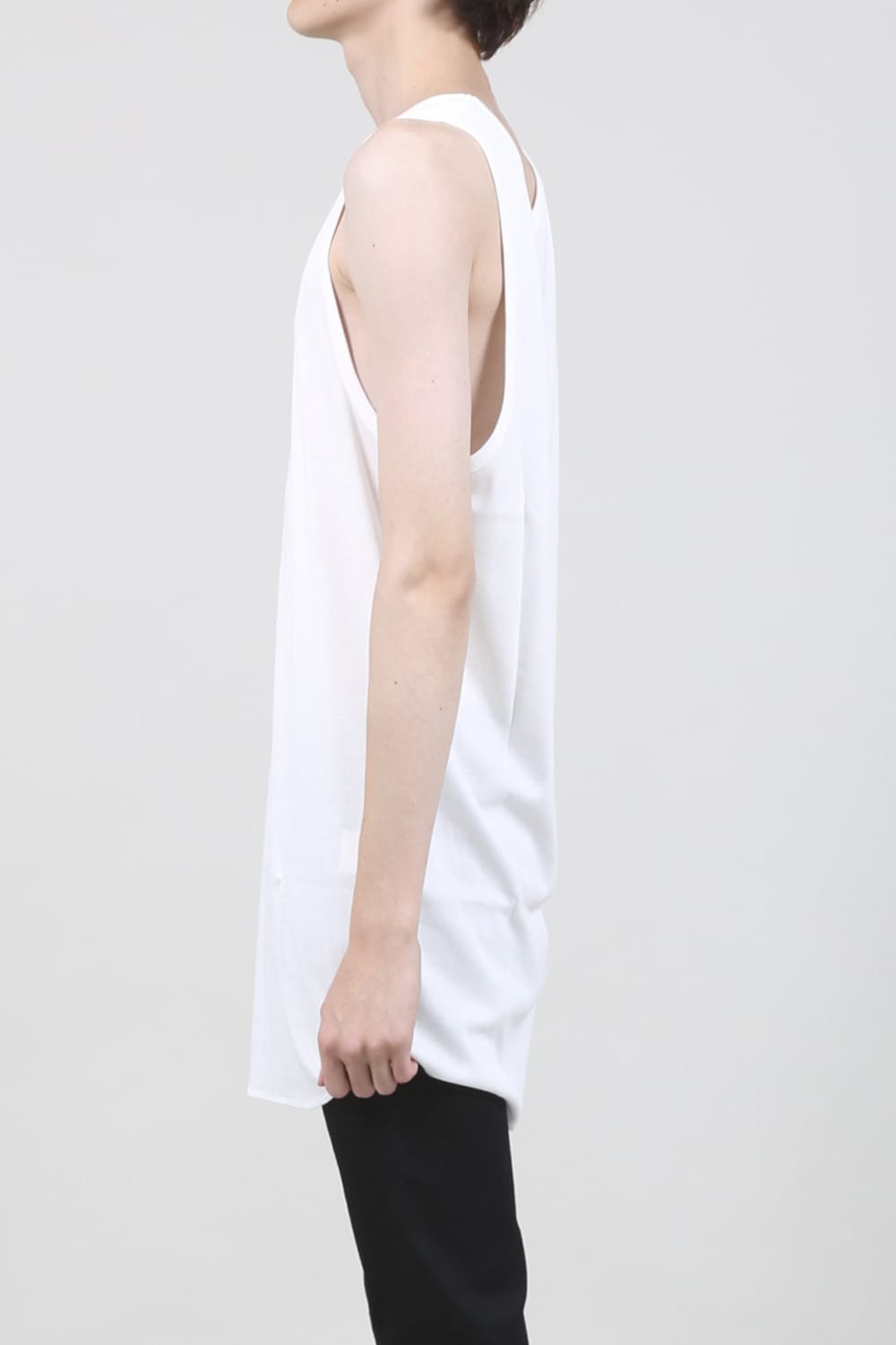 60/2 Giza Lyocel Teleco Rib Tank Top Off-White