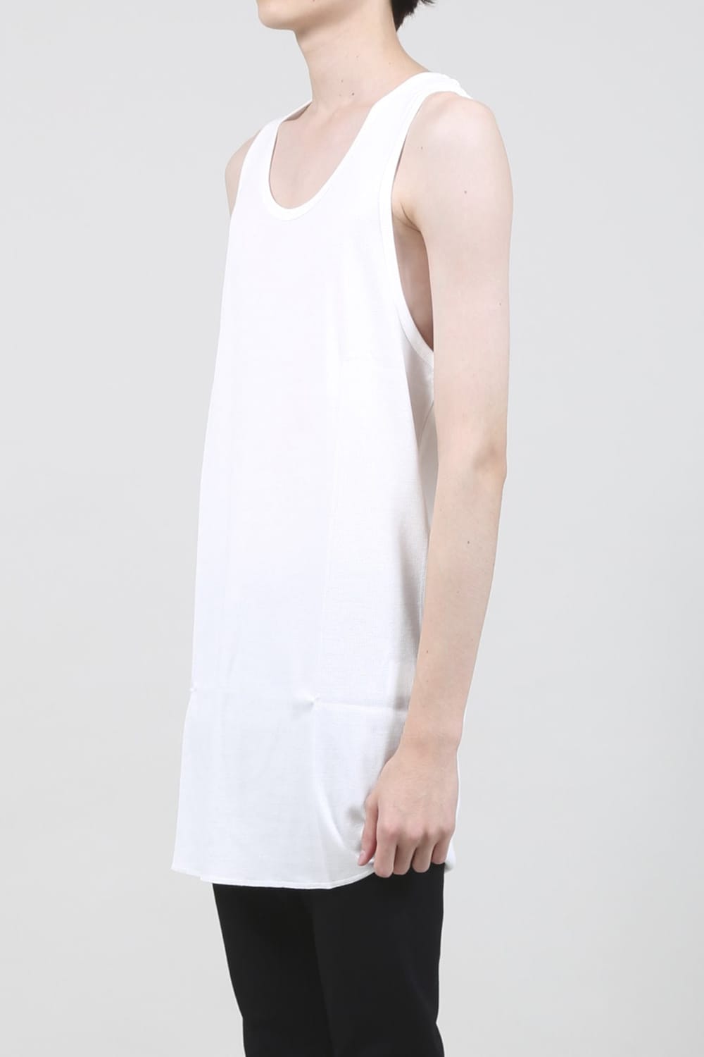 60/2 Giza Lyocel Teleco Rib Tank Top Off-White