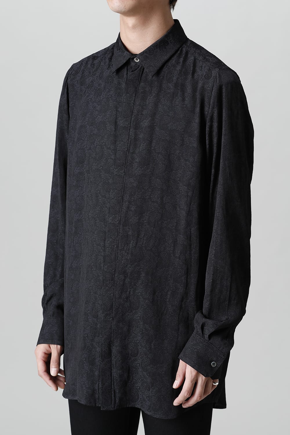 Paisley Regular Shirt (Black)
