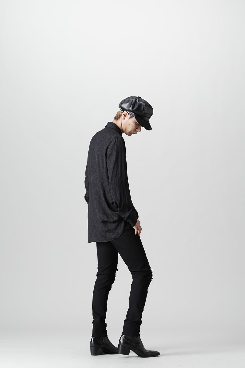 Paisley Regular Shirt (Black)