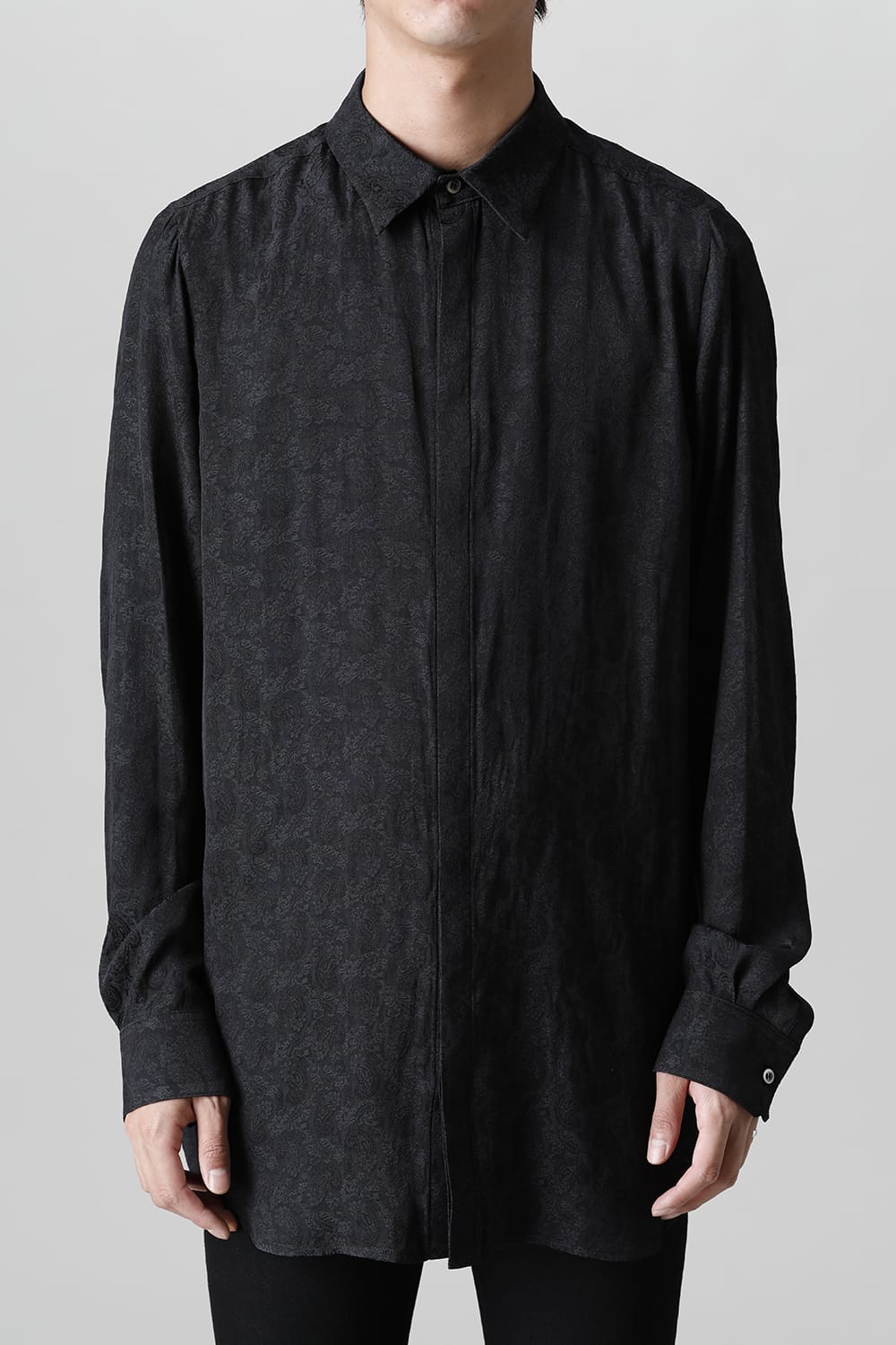 Paisley Regular Shirt (Black)
