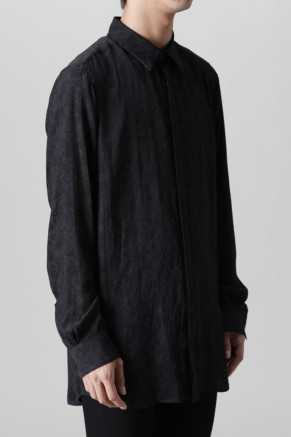 Paisley Regular Shirt (Black)