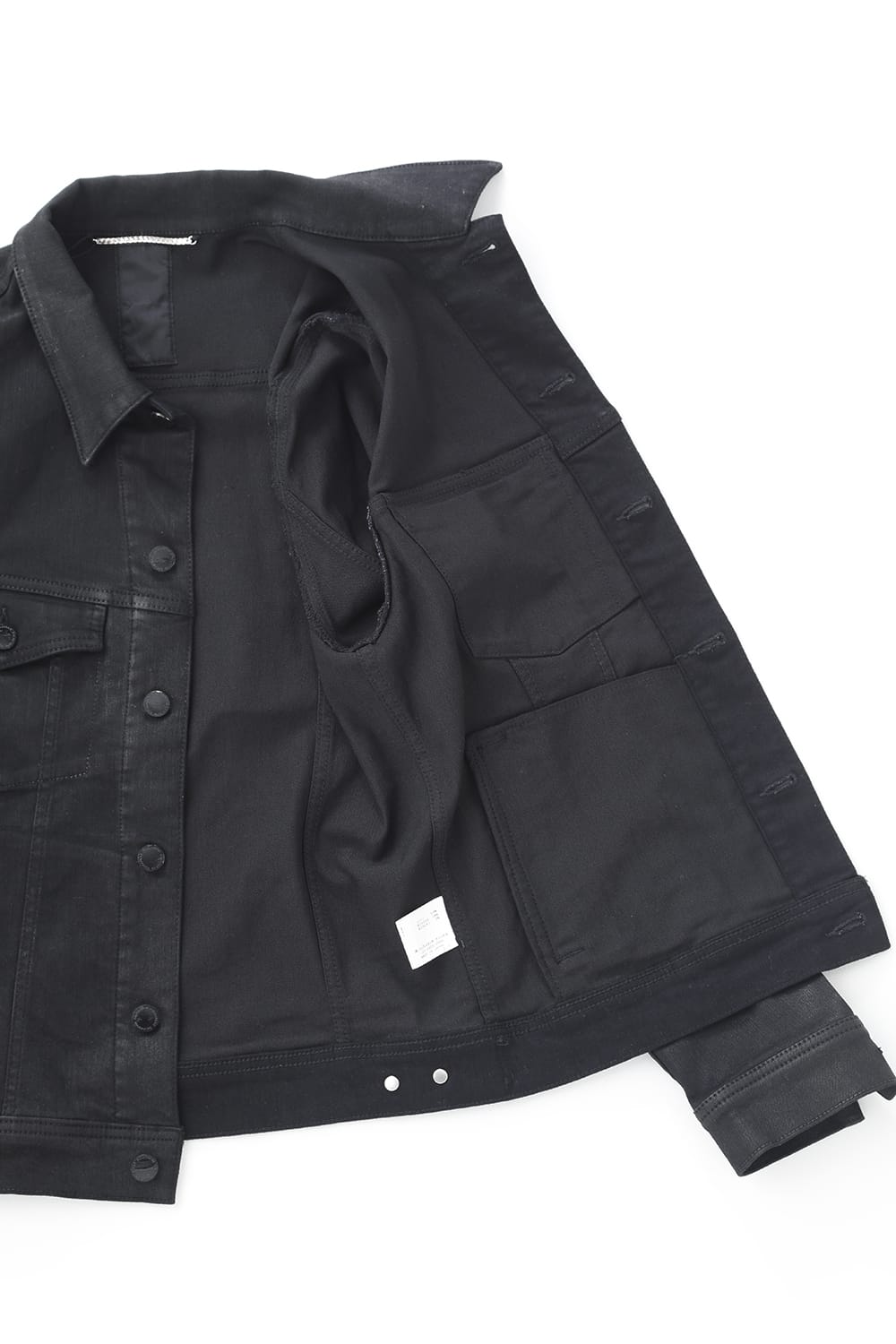 Black coating Denim jacket