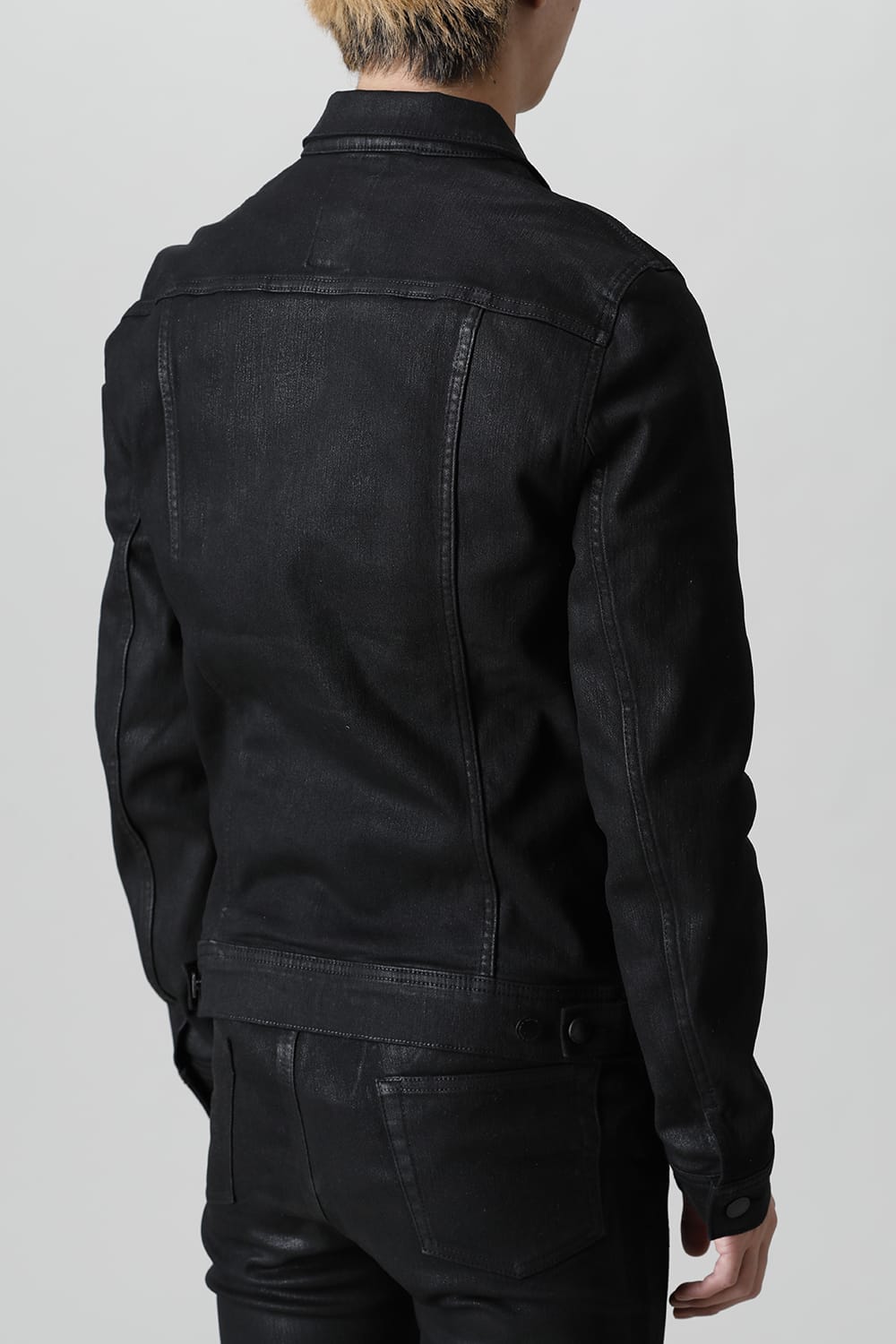 Black coating Denim jacket