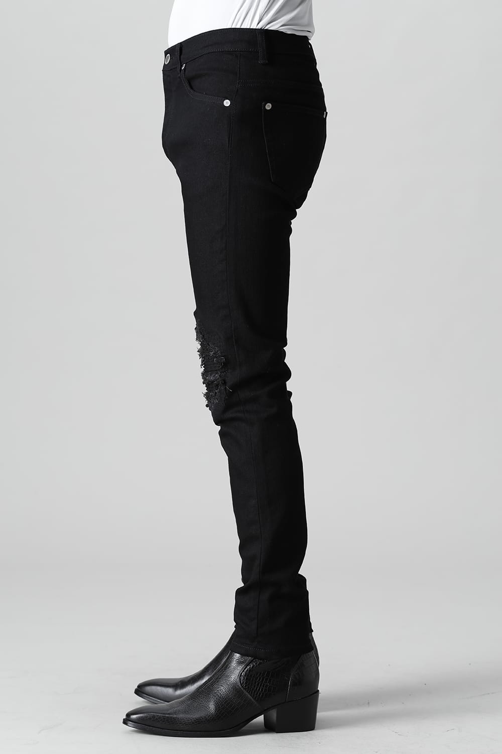 Bellows repair Denim pants