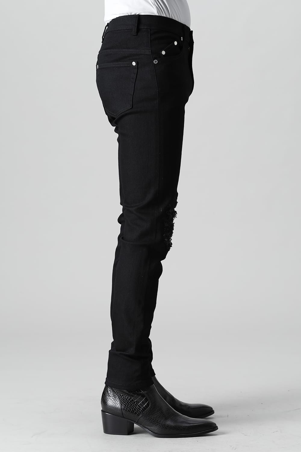 Bellows repair Denim pants