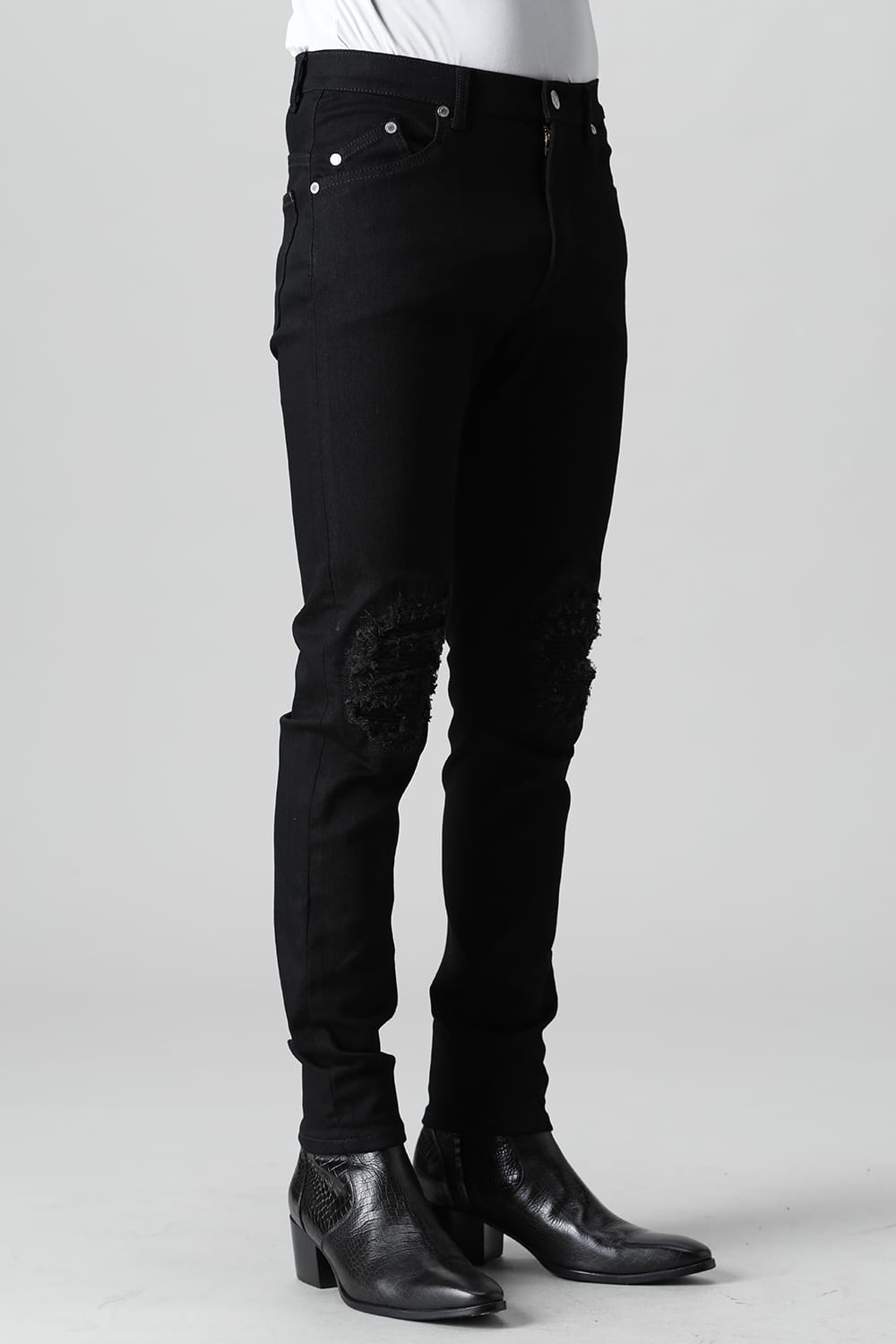 Bellows repair Denim pants