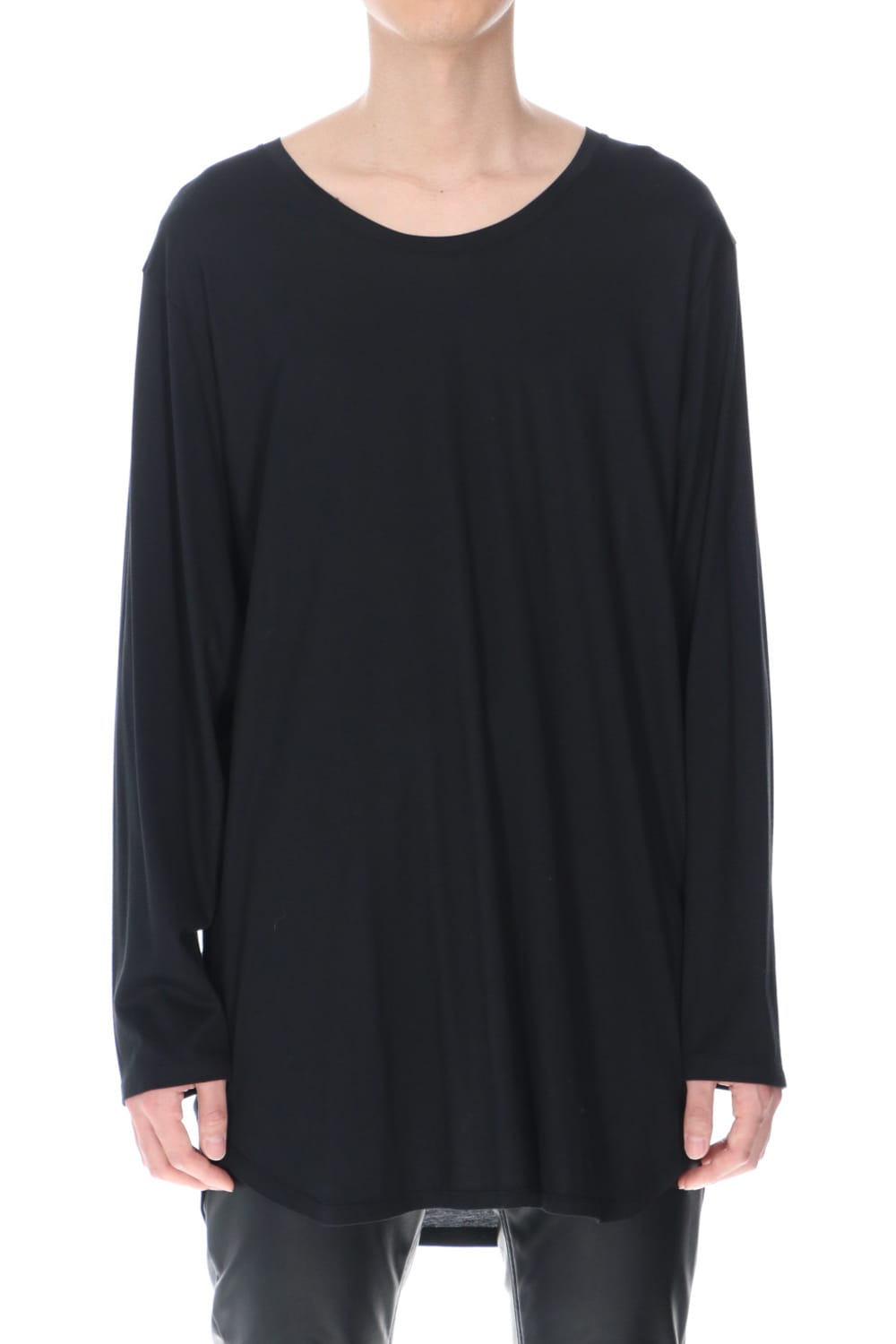 Long sleeve Round t-shirt (Black)