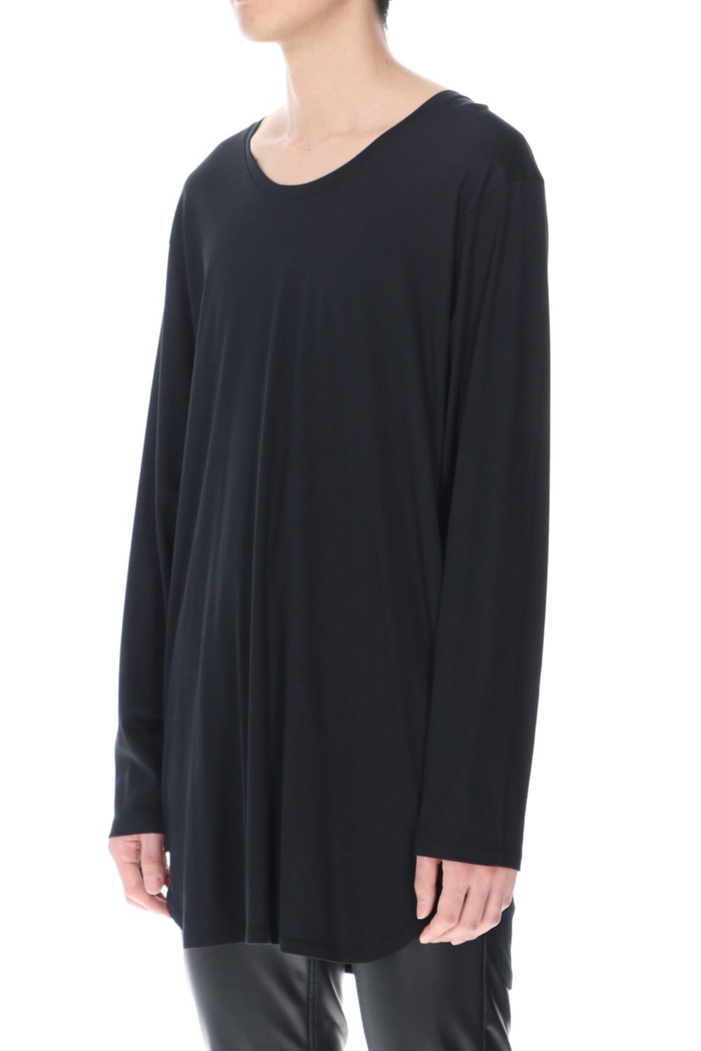 Long sleeve Round t-shirt (Black)