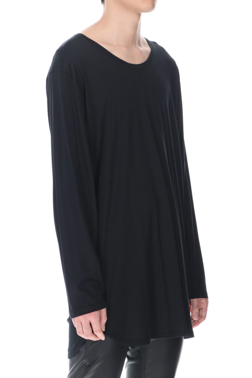 Long sleeve Round t-shirt (Black)
