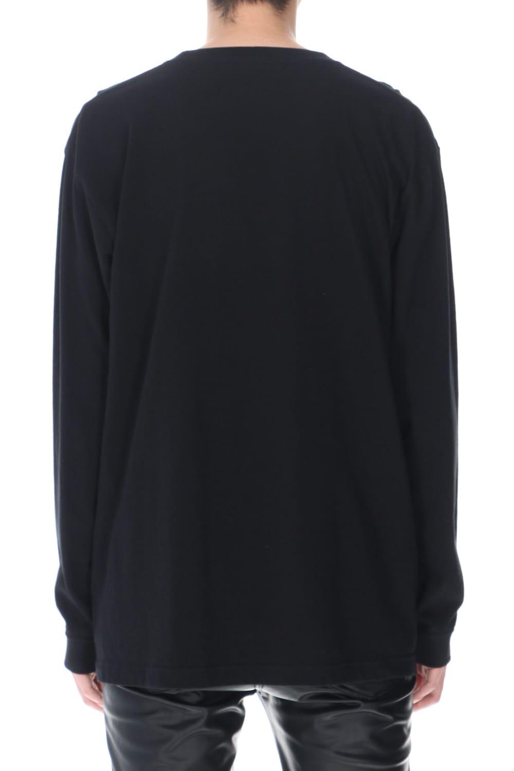 Embroidery Long sleeve t-shirt (Black)