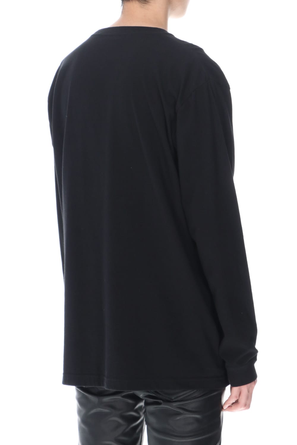 Embroidery Long sleeve t-shirt (Black)