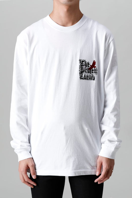 Embroidery Long sleeve t-shirt (White)
