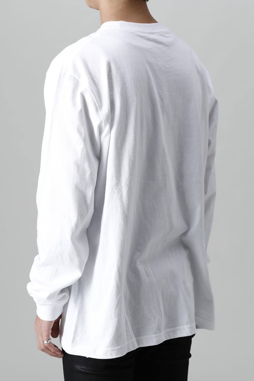 Embroidery Long sleeve t-shirt (White)
