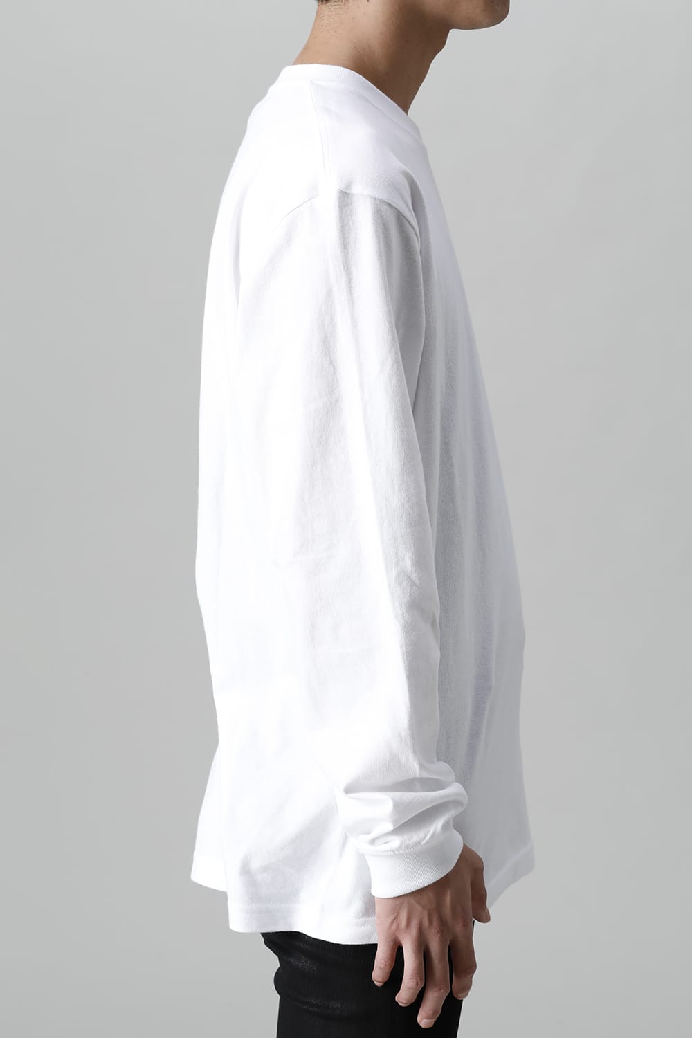 Embroidery Long sleeve t-shirt (White)