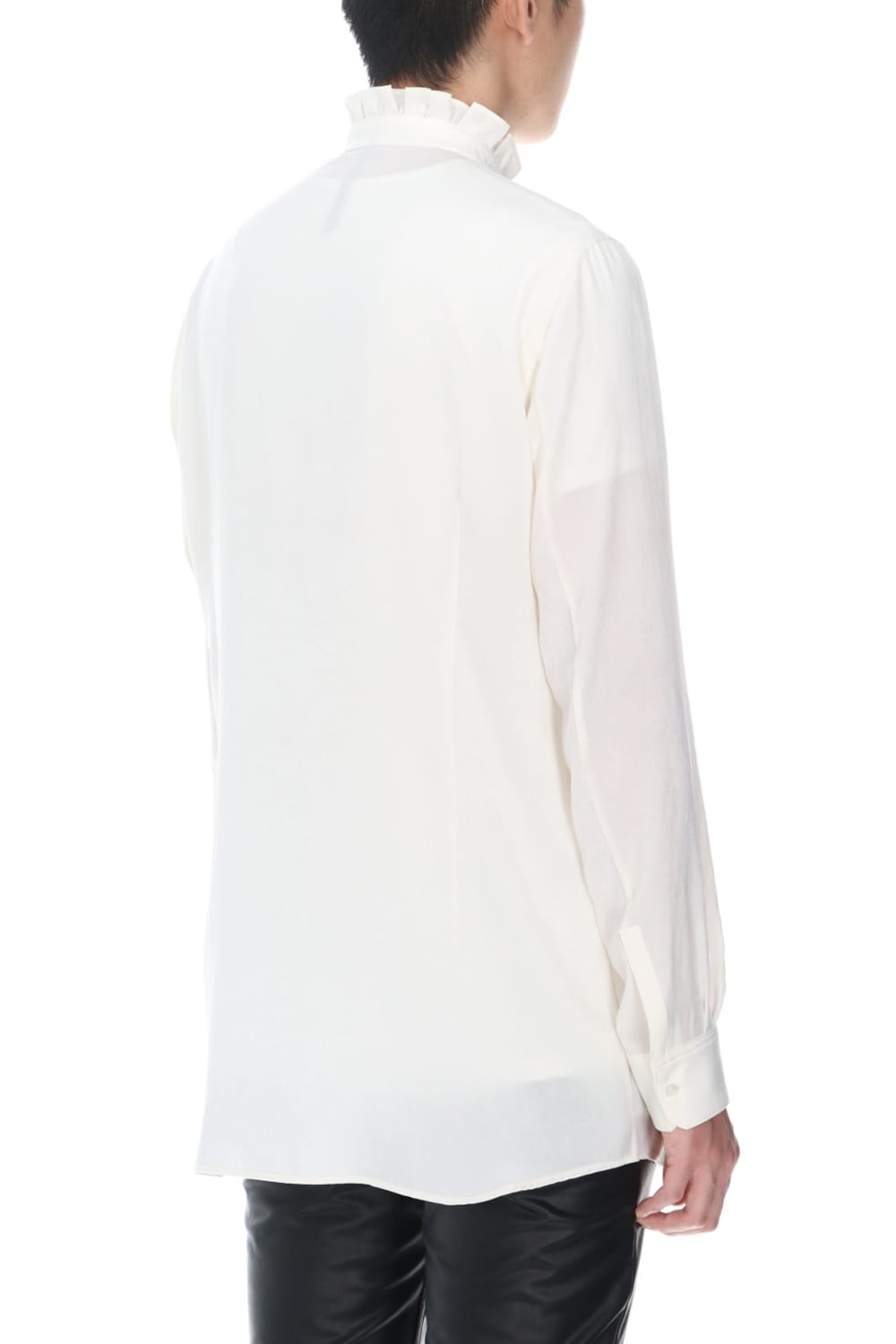 Satin Frill shirt (Cream)