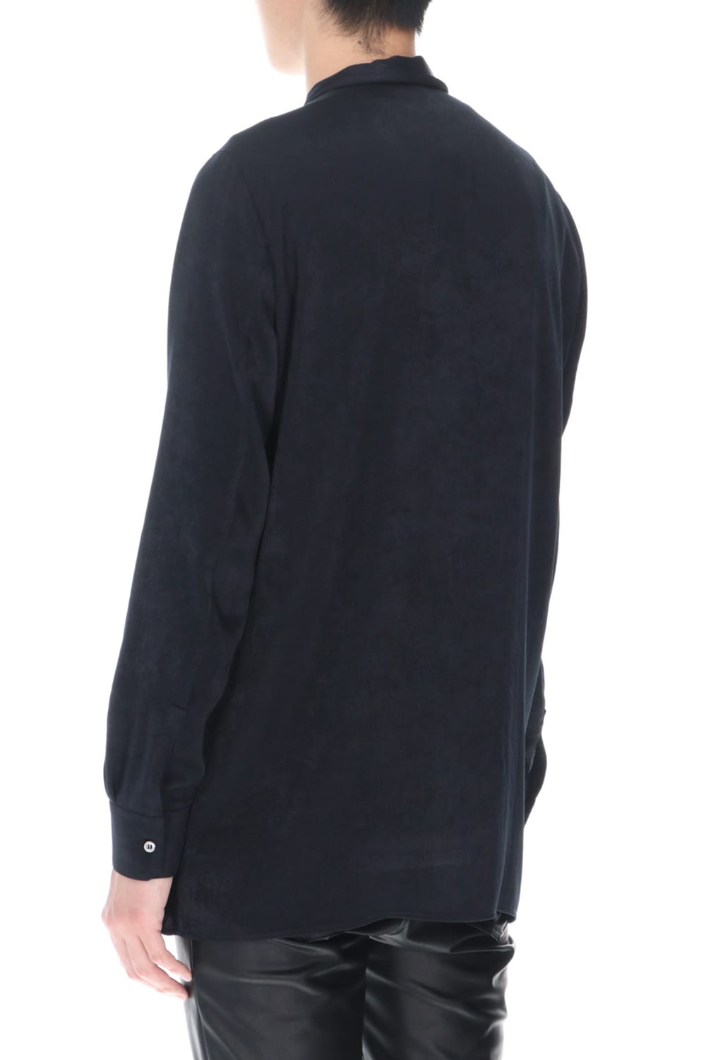 Satin Ribbon shirt (Black)