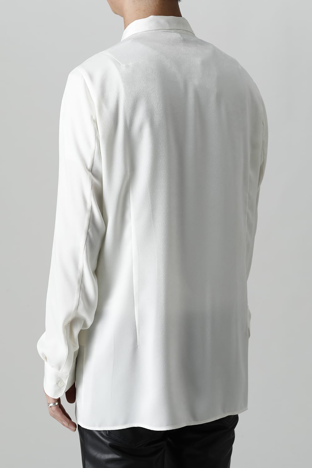 Satin Ribbon shirt (Cream)