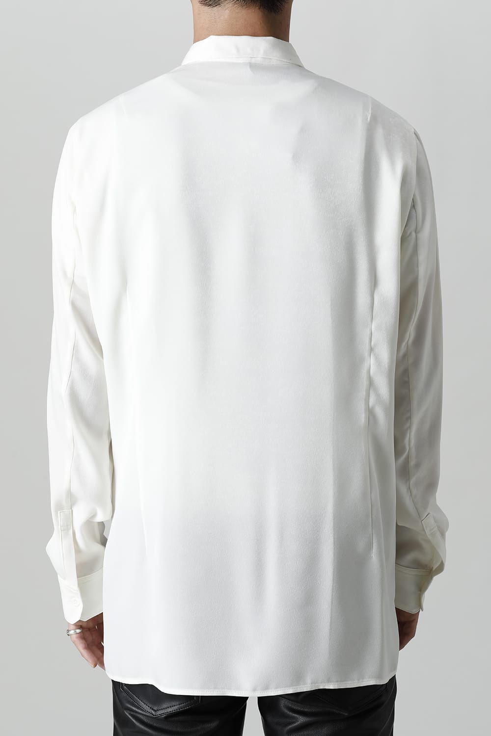 Satin Ribbon shirt (Cream)