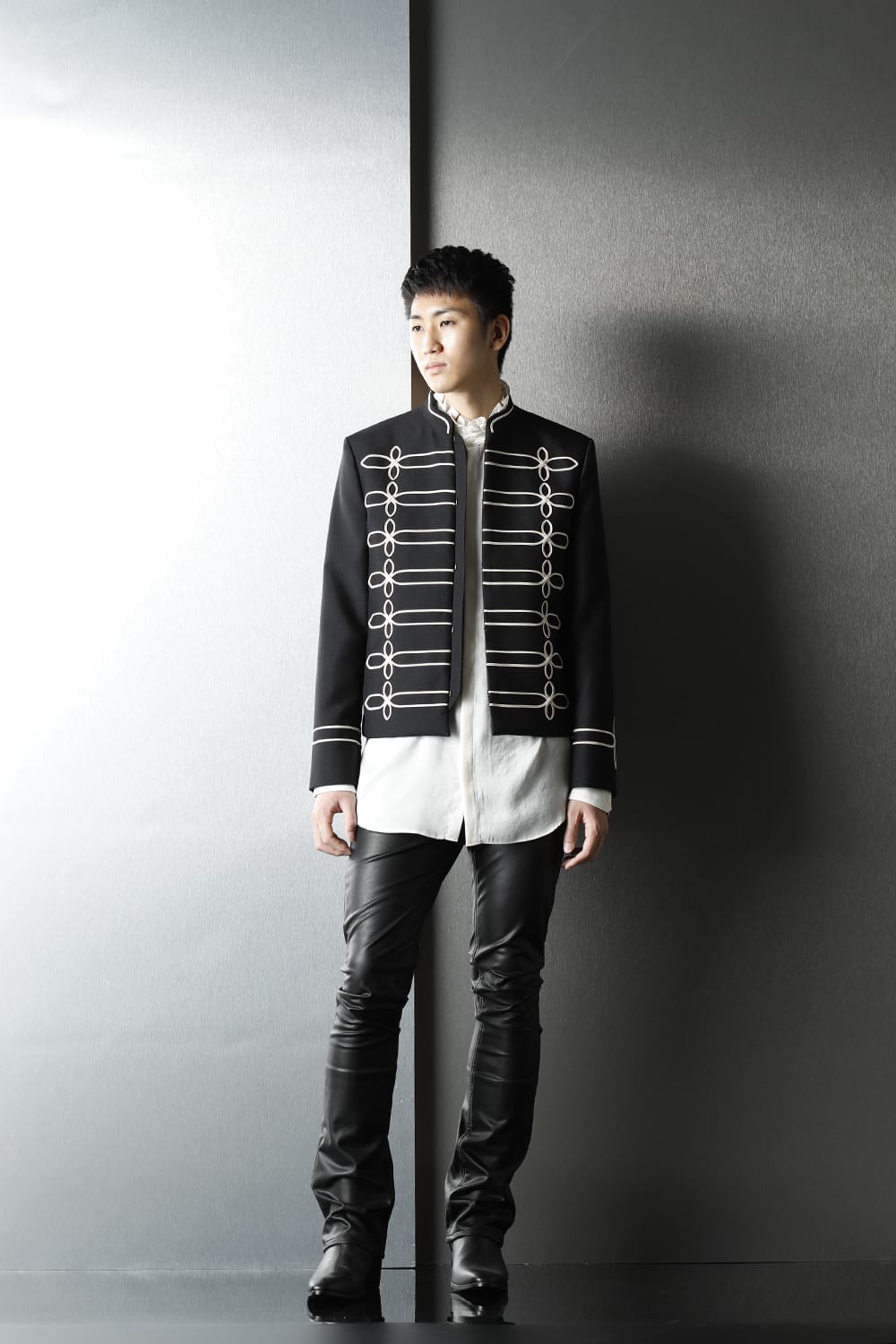 Napoleon jacket (Black×Cream)